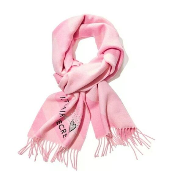 Victoria's Secret Accessories - Victoria Secret Winter Angel Scarf Pink 12"
